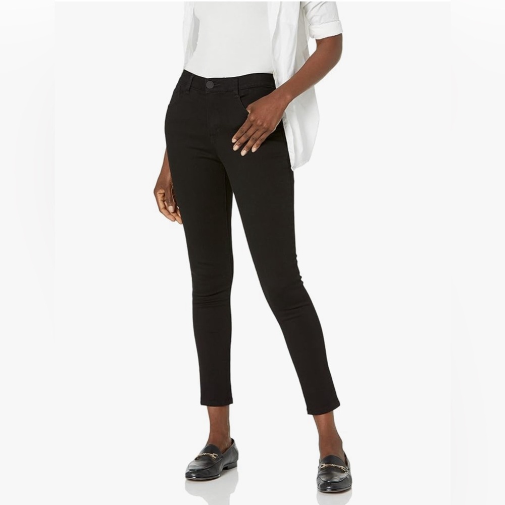 Democracy Women's High Rise Ab Solution Jegging, Deep Black, 14